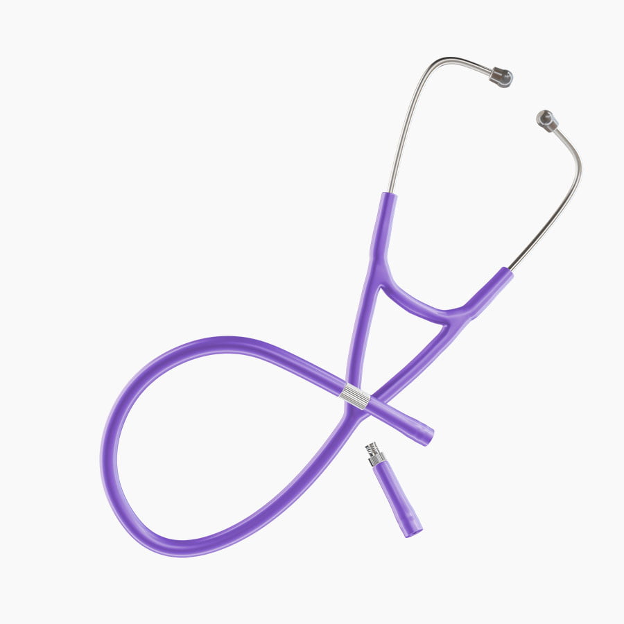 Ultrascope Stethoscope Tubing Cardiology / Duo Stethoscope Lavender Tubing Set