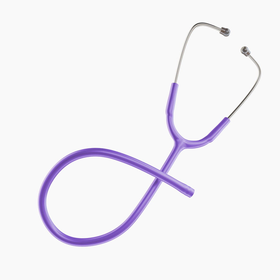 Ultrascope Stethoscope Tubing Standard / Single Stethoscope Lavender Tubing Set