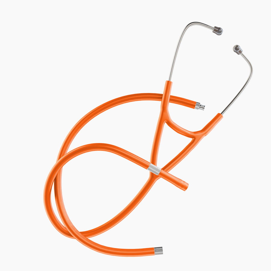 Ultrascope Stethoscope Tubing Cardiology / Extended Stethoscope Orange Tubing Set