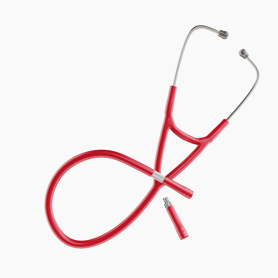 Ultrascope Stethoscope Tubing Cardiology / Duo Stethoscope Red Tubing Set