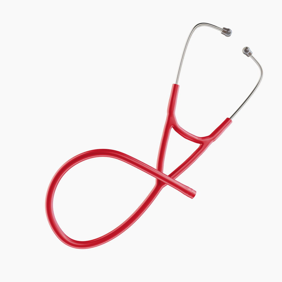 Ultrascope Stethoscope Tubing Cardiology / Single Stethoscope Red Tubing Set