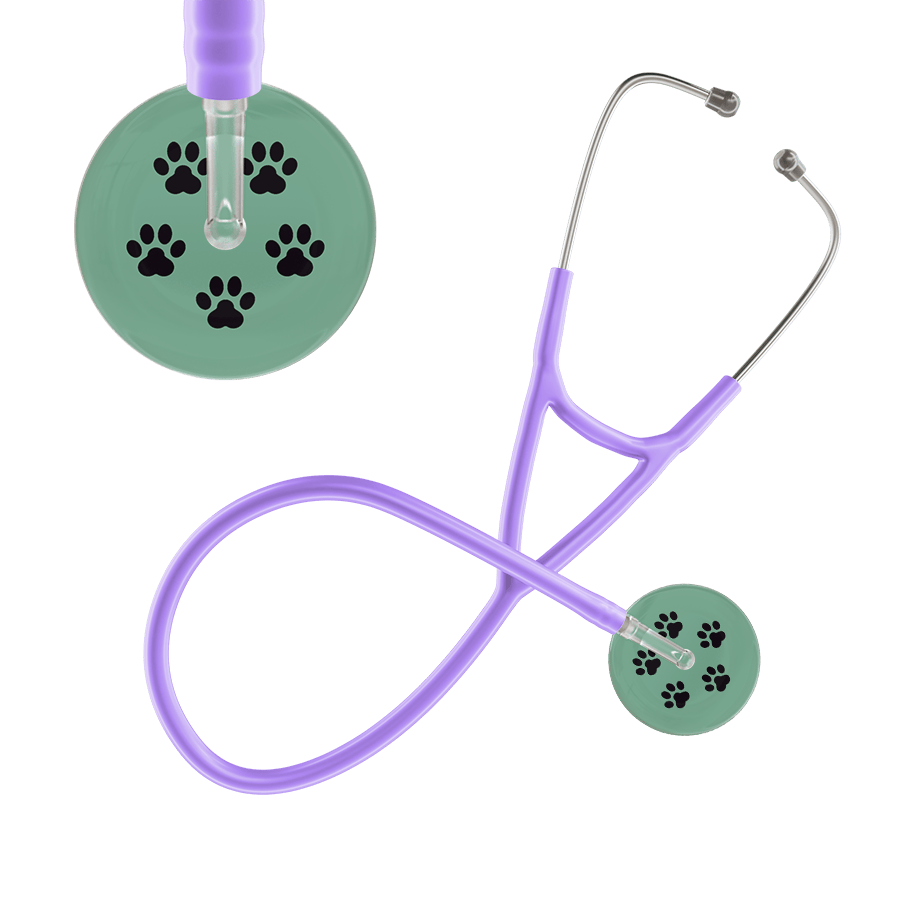 Paw Print Cardiology Stethoscope