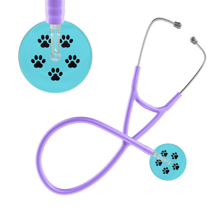 Paw Print Cardiology Stethoscope