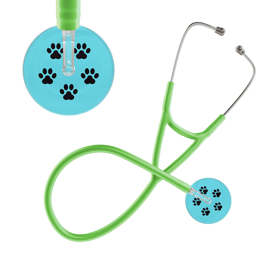 Paw Print Cardiology Stethoscope