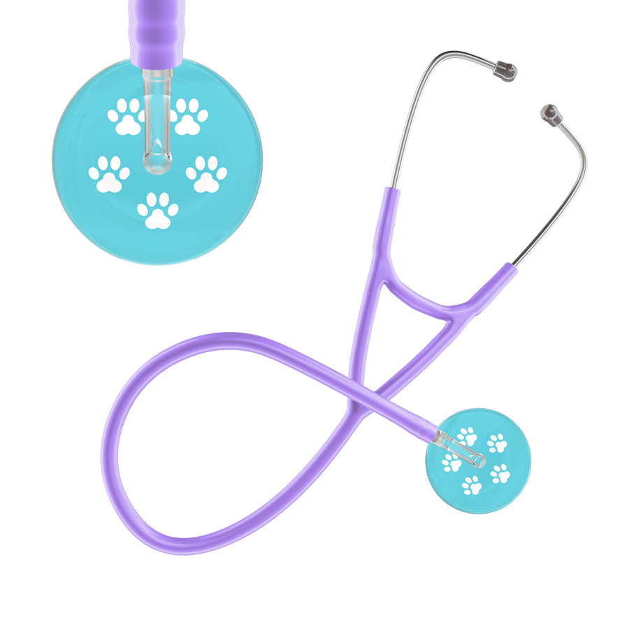 Paw Print Cardiology Stethoscope