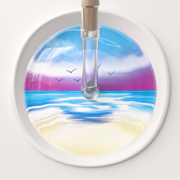 Ultrascope Stethoscope Head Blue Beach / Adult Beach Stethoscope Head