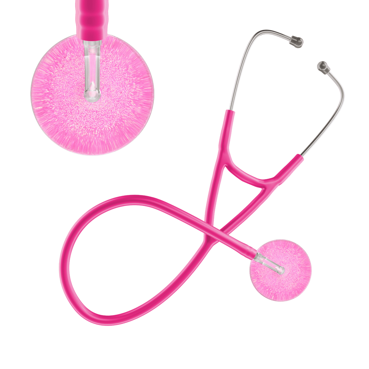 Light Glitter & Sparkles Cardiology Stethoscope