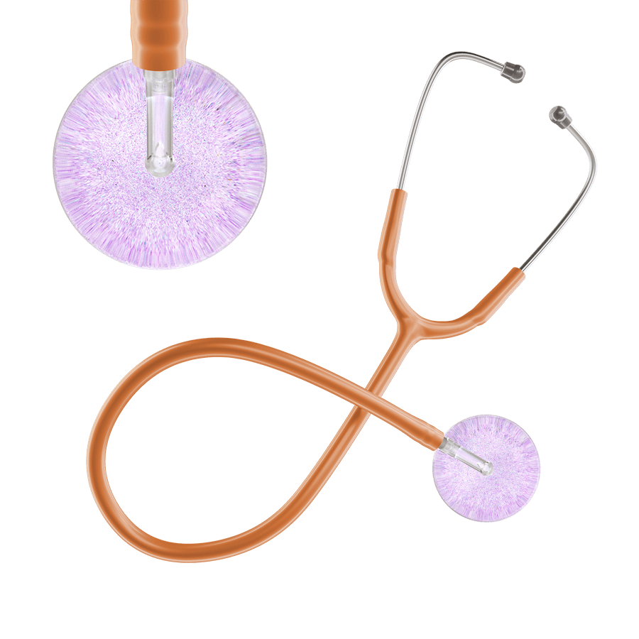 Ultrascope Single Stethoscope Light Glitter & Sparkles Cardiology Stethoscope