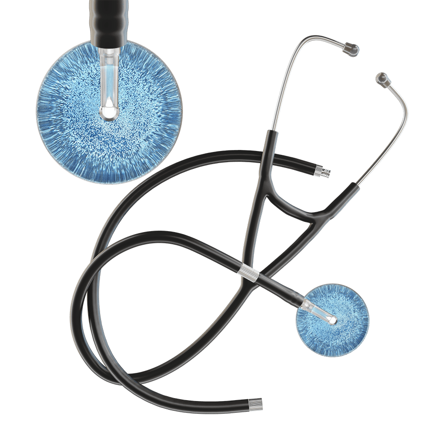 Light Glitter & Sparkles Cardiology Stethoscope