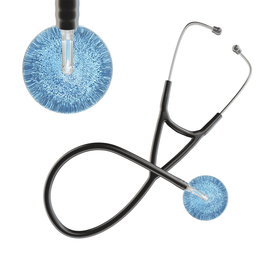 Light Glitter & Sparkles Cardiology Stethoscope