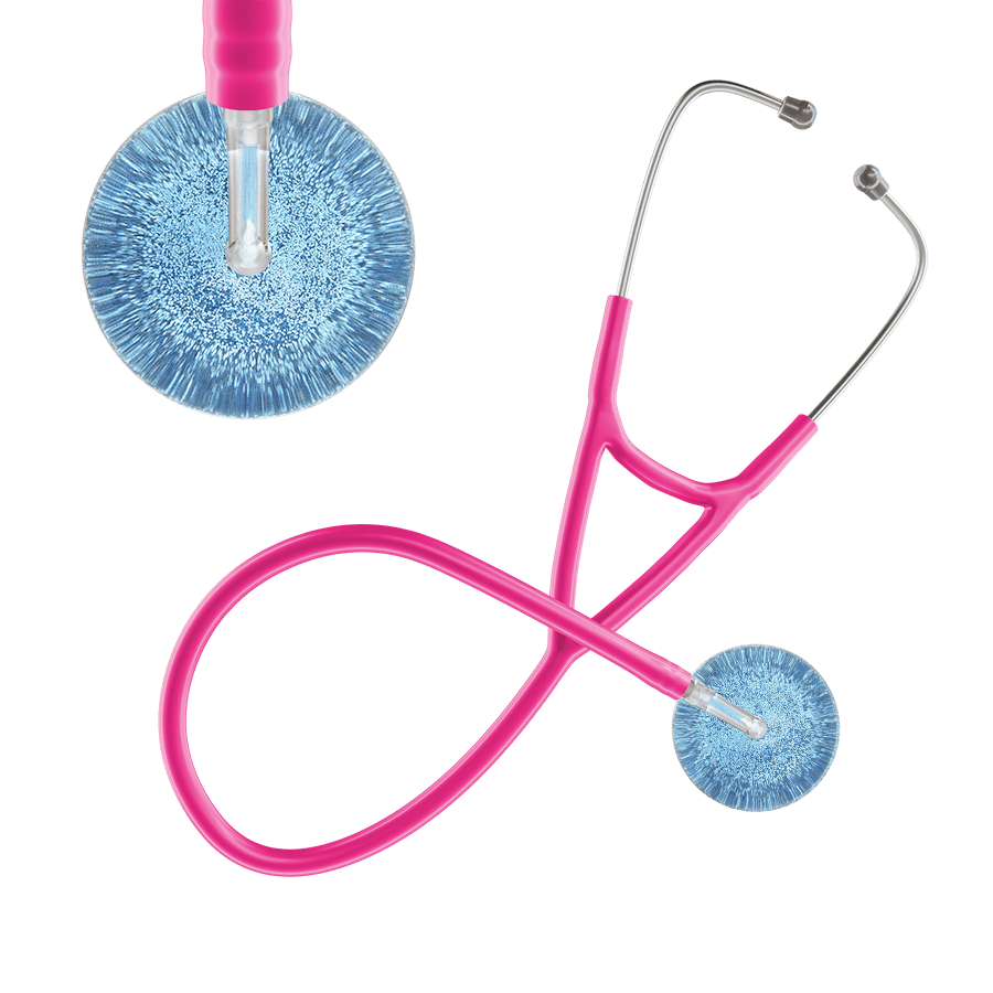 Light Glitter & Sparkles Cardiology Stethoscope