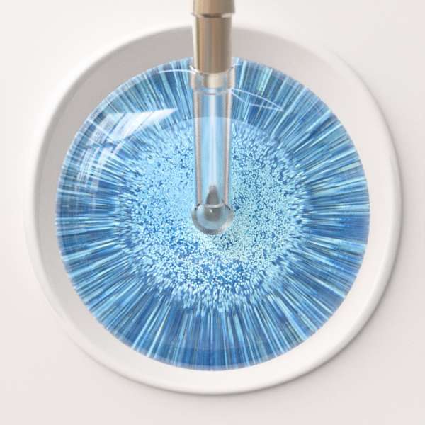 Ultrascope Stethoscope Head Light Blue Glitter and Sparkles / Adult Glitter & Sparkles Stethoscope Head