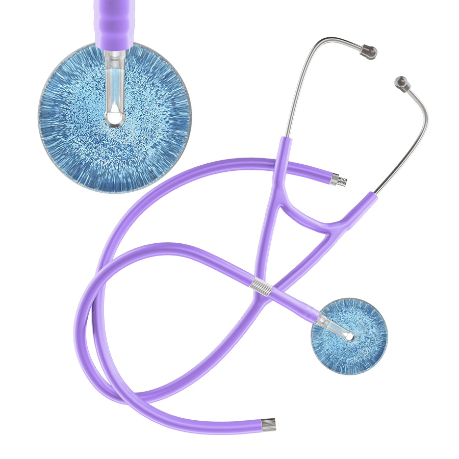 Light Glitter & Sparkles Cardiology Stethoscope