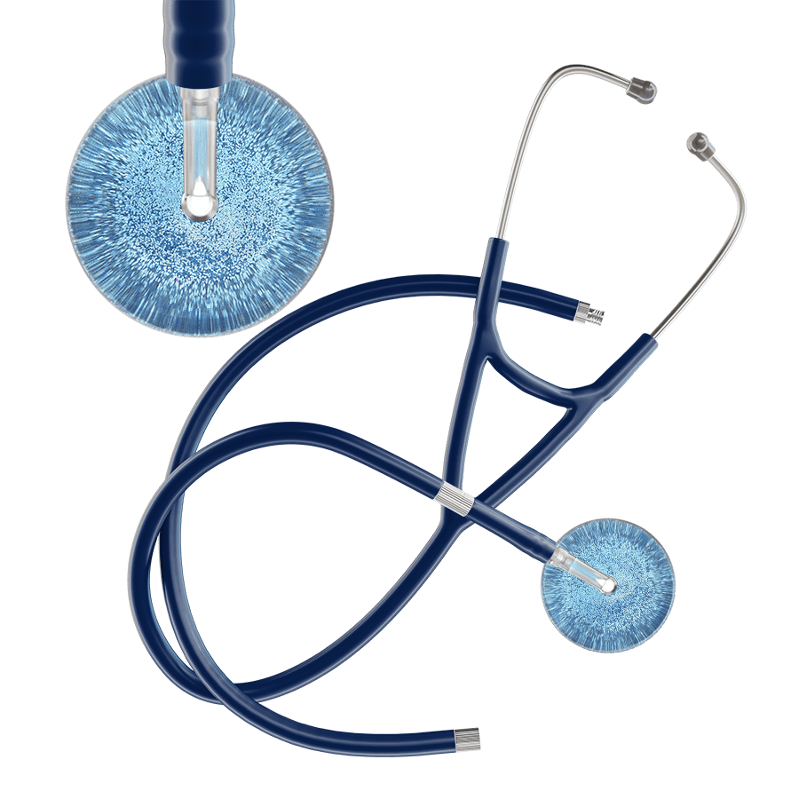 Light Glitter & Sparkles Cardiology Stethoscope
