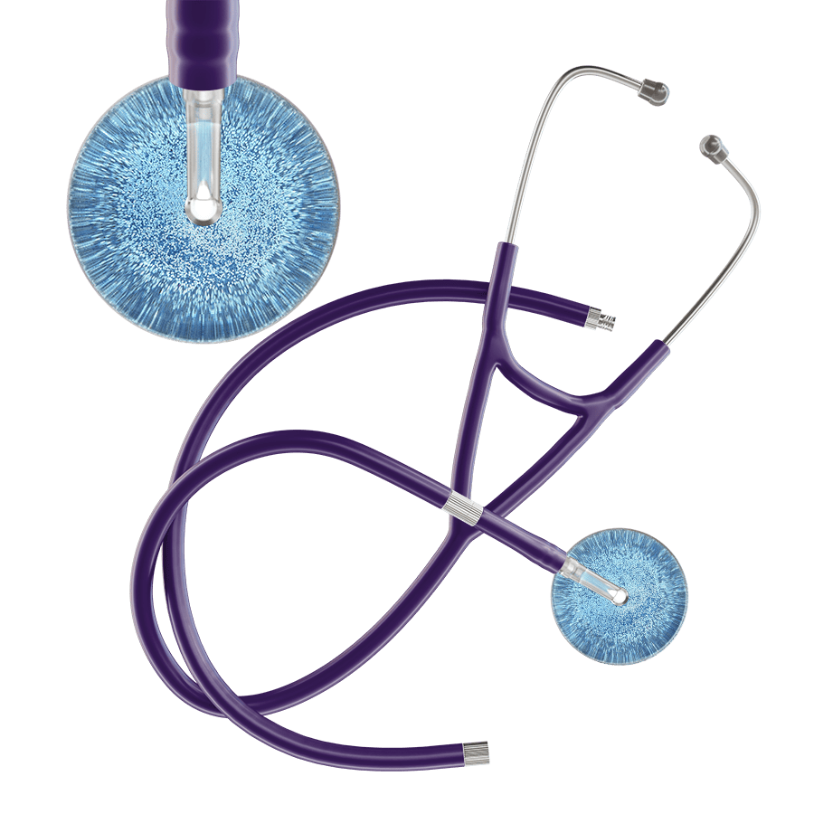 Light Glitter & Sparkles Cardiology Stethoscope