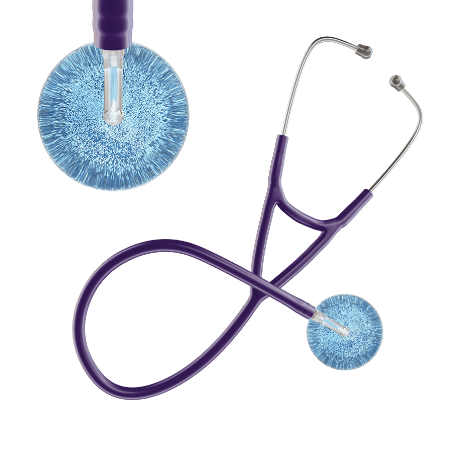 Light Glitter & Sparkles Cardiology Stethoscope