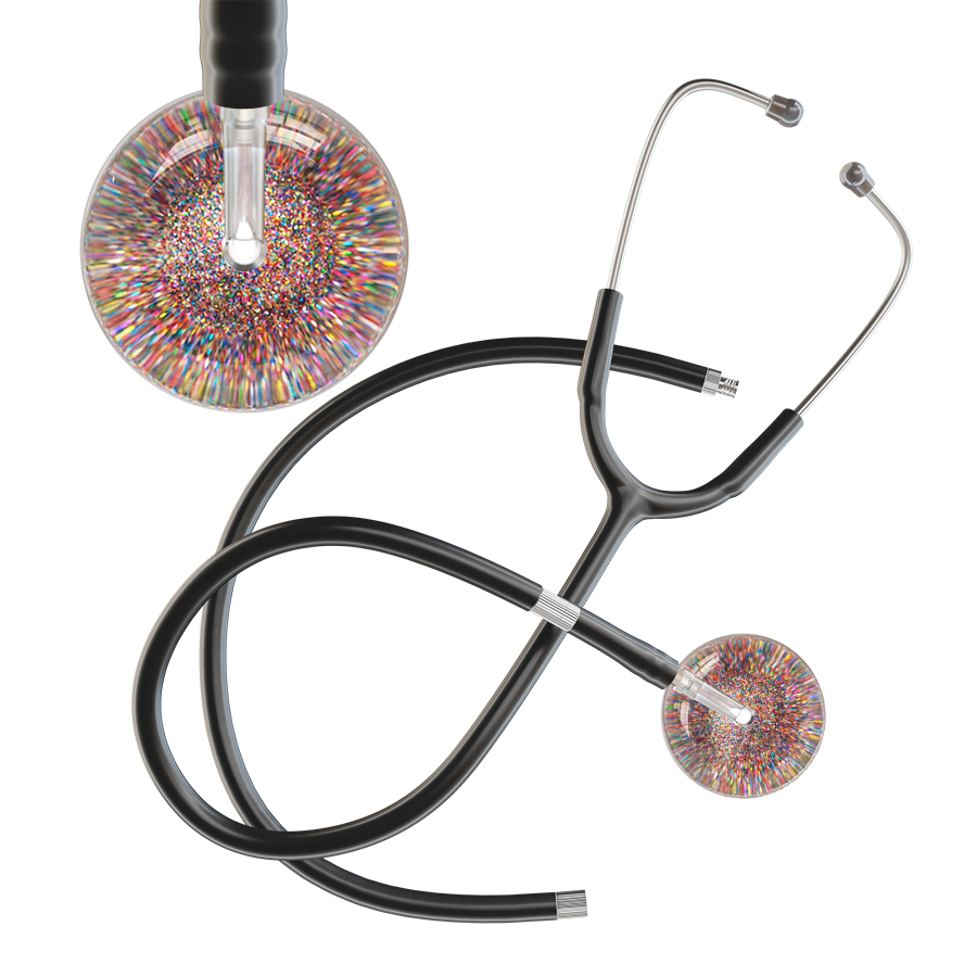 Dark Glitter & Sparkles Stethoscope