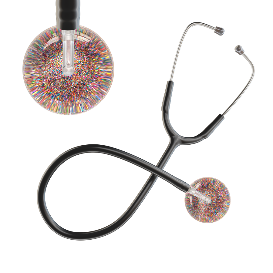 Dark Glitter & Sparkles Stethoscope