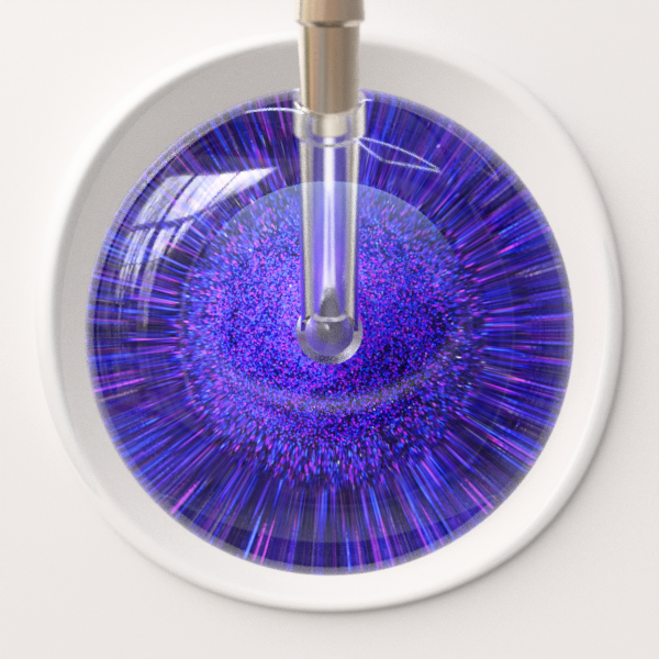 Ultrascope Stethoscope Head Purple Glitter and Sparkles / Adult Glitter & Sparkles Stethoscope Head