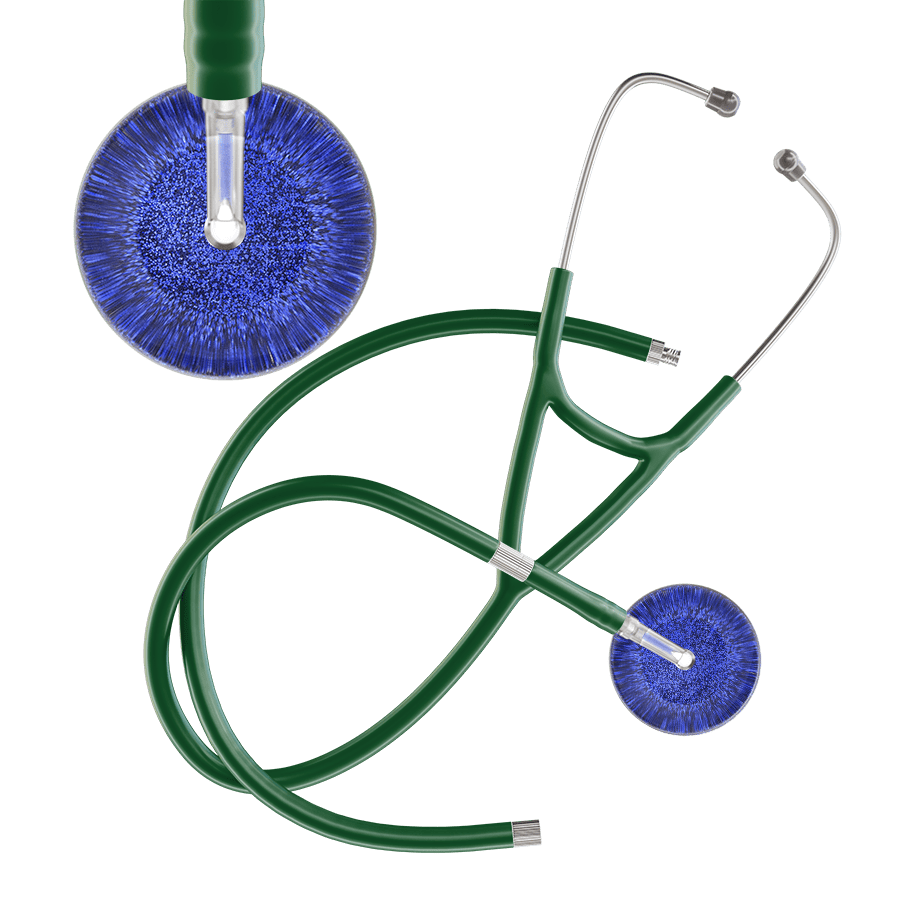 Dark Glitter & Sparkles Cardiology Stethoscope
