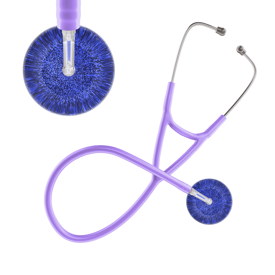 Dark Glitter & Sparkles Cardiology Stethoscope