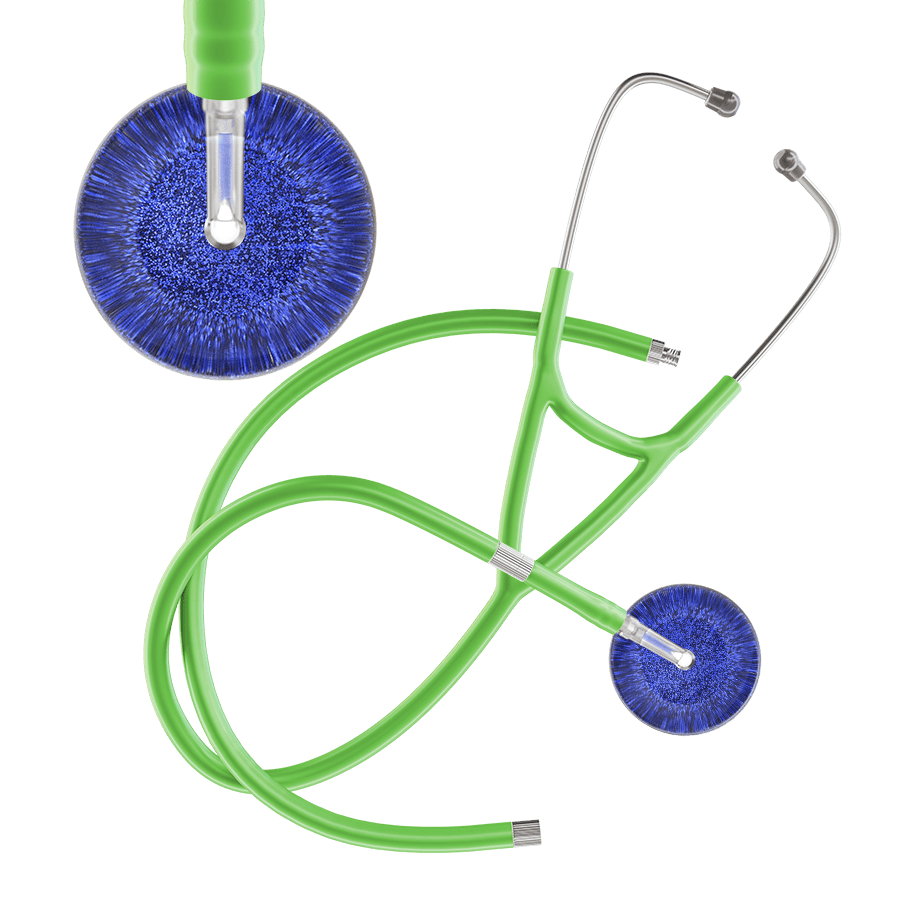 Dark Glitter & Sparkles Cardiology Stethoscope