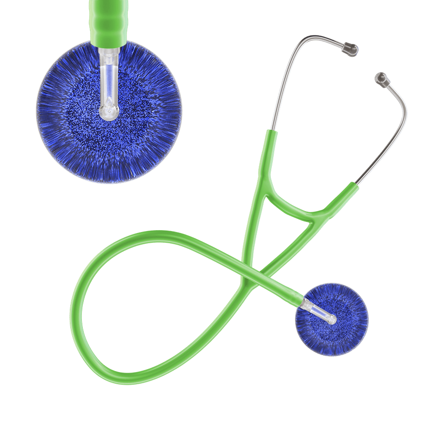 Dark Glitter & Sparkles Cardiology Stethoscope