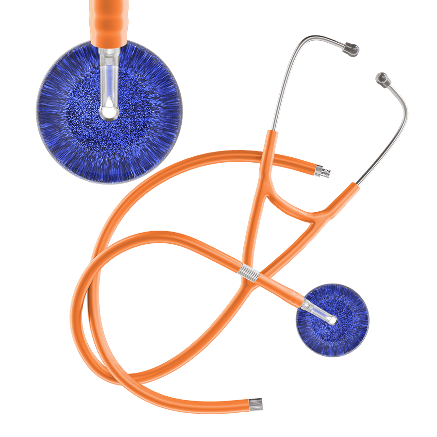Dark Glitter & Sparkles Cardiology Stethoscope