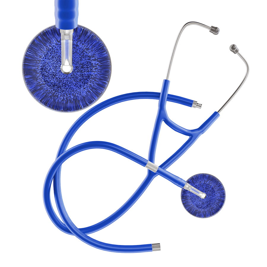 Dark Glitter & Sparkles Cardiology Stethoscope