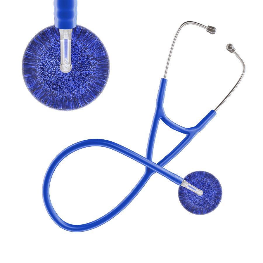 Dark Glitter & Sparkles Cardiology Stethoscope