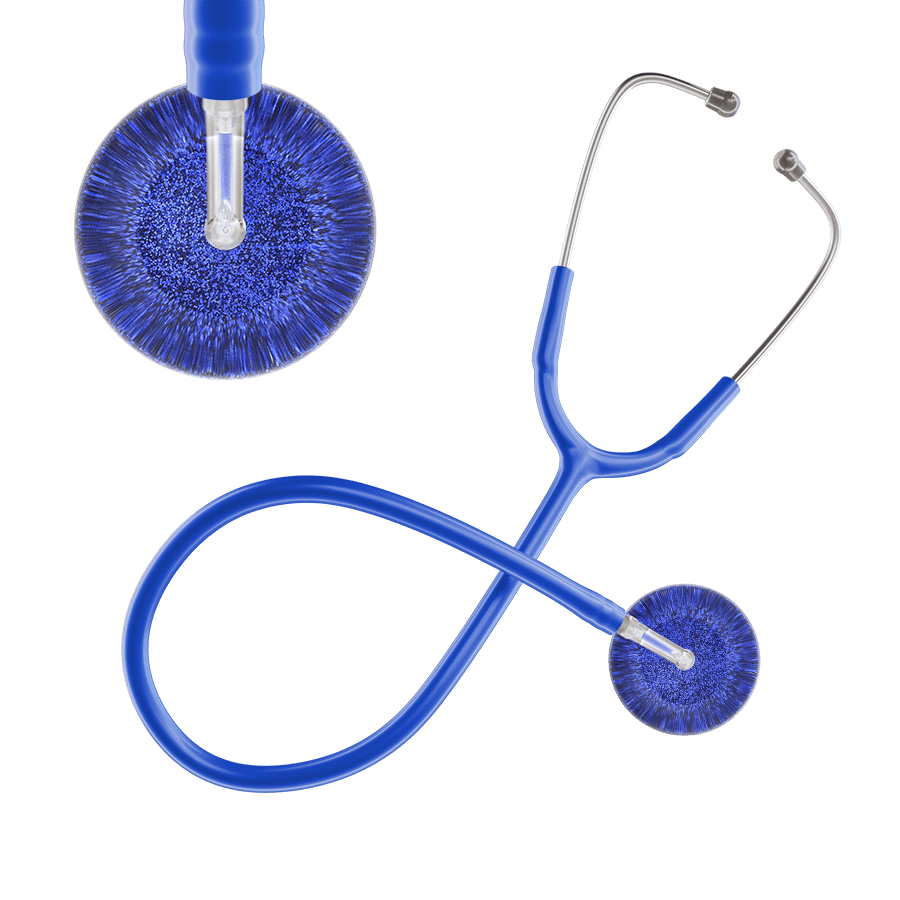 Ultrascope Single Stethoscope Royal Blue Glitter and Sparkles / Adult / Royal Blue Glitter & Sparkles Stethoscope