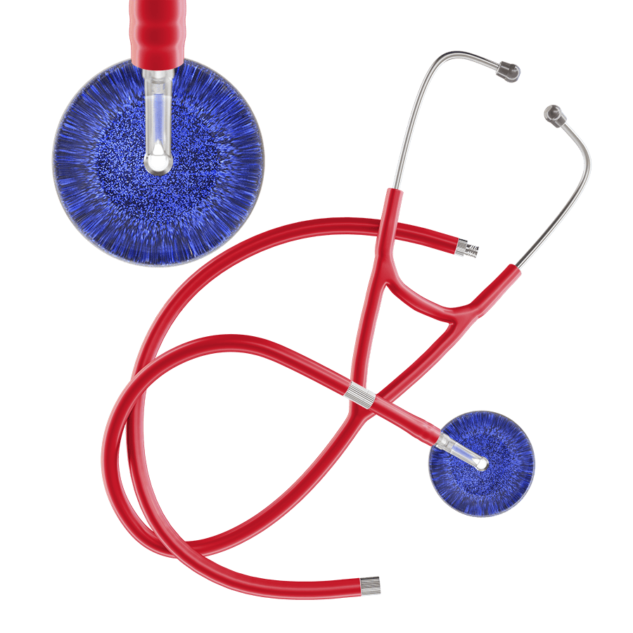 Dark Glitter & Sparkles Cardiology Stethoscope