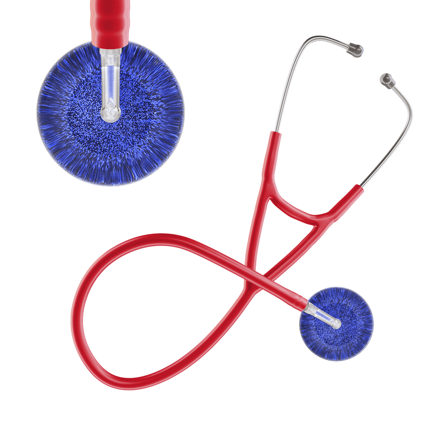 Dark Glitter & Sparkles Cardiology Stethoscope