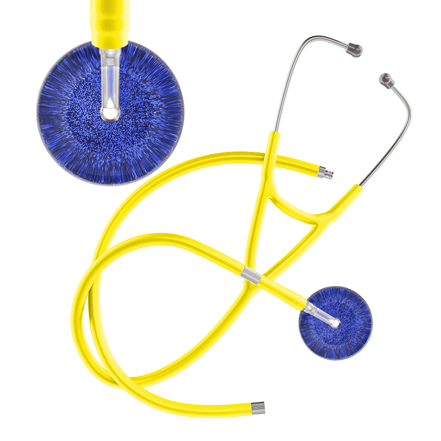 Dark Glitter & Sparkles Cardiology Stethoscope
