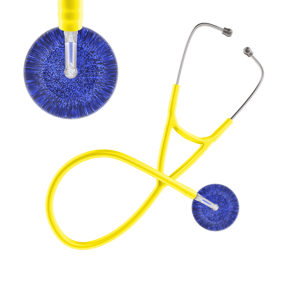 Dark Glitter & Sparkles Cardiology Stethoscope