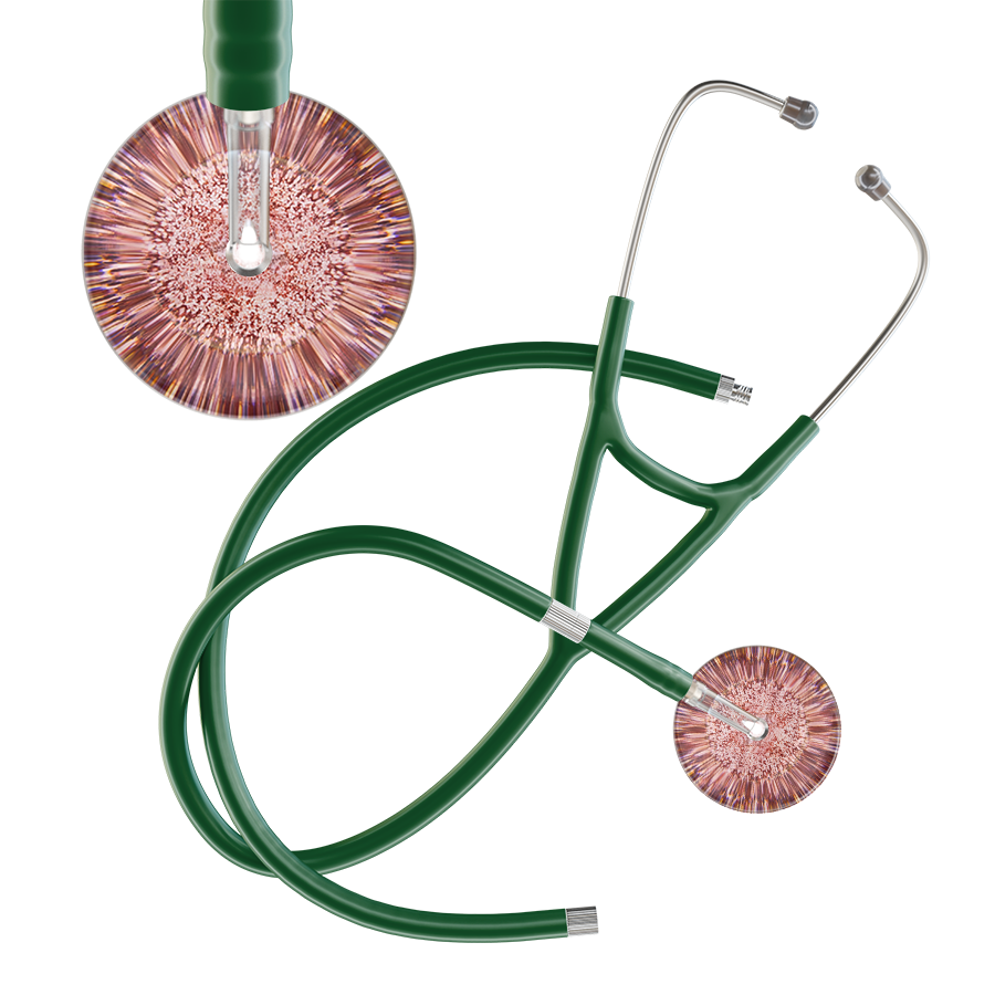 Light Glitter & Sparkles Cardiology Stethoscope