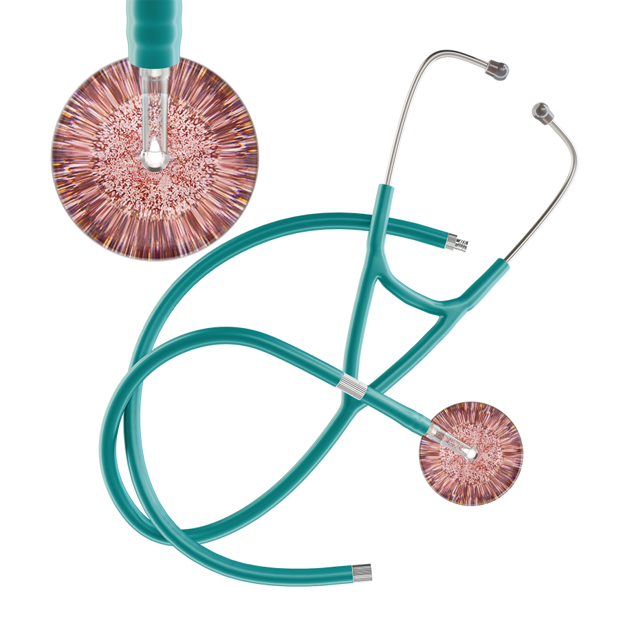 Light Glitter & Sparkles Cardiology Stethoscope