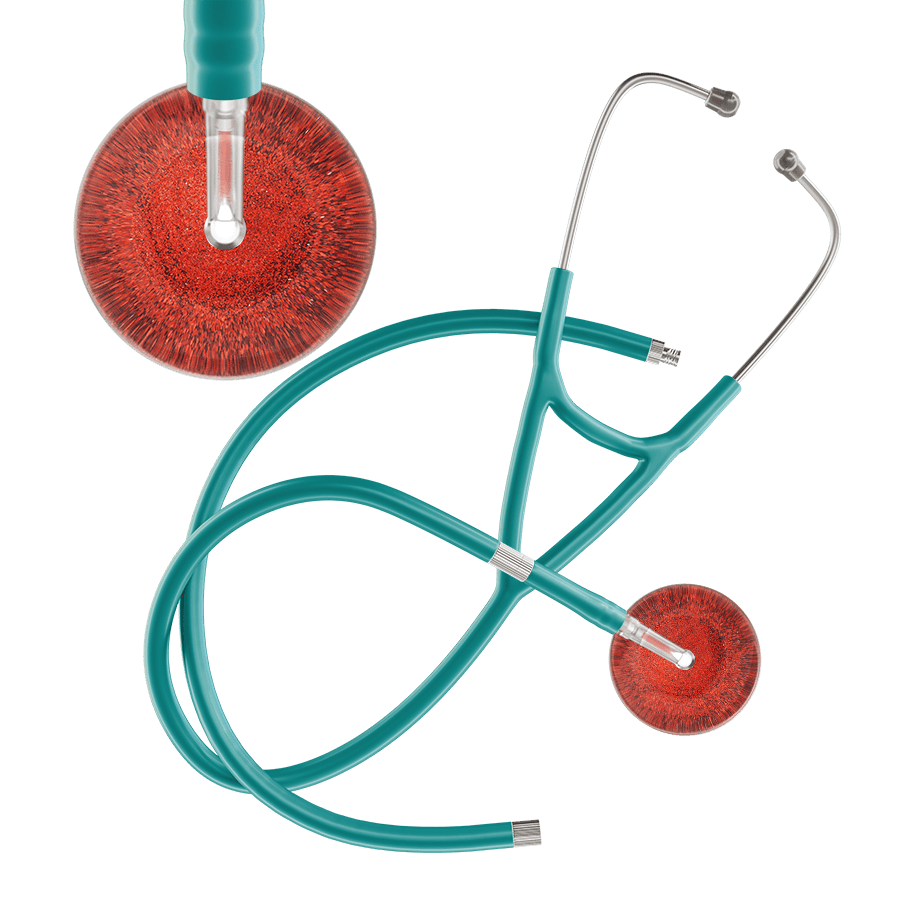 Dark Glitter & Sparkles Cardiology Stethoscope