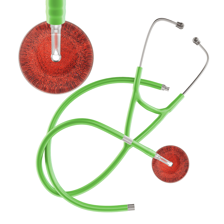 Dark Glitter & Sparkles Cardiology Stethoscope