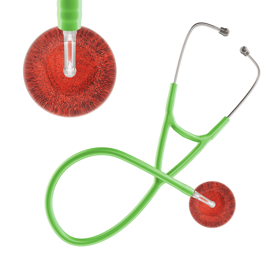 Dark Glitter & Sparkles Cardiology Stethoscope