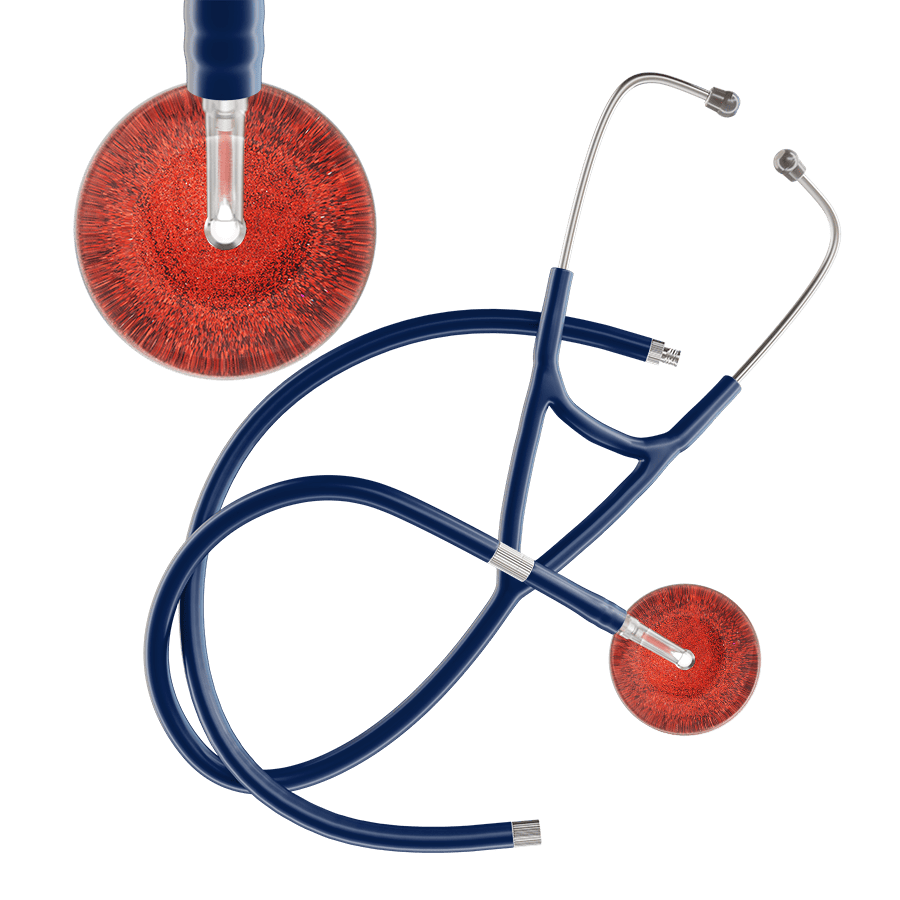 Dark Glitter & Sparkles Cardiology Stethoscope