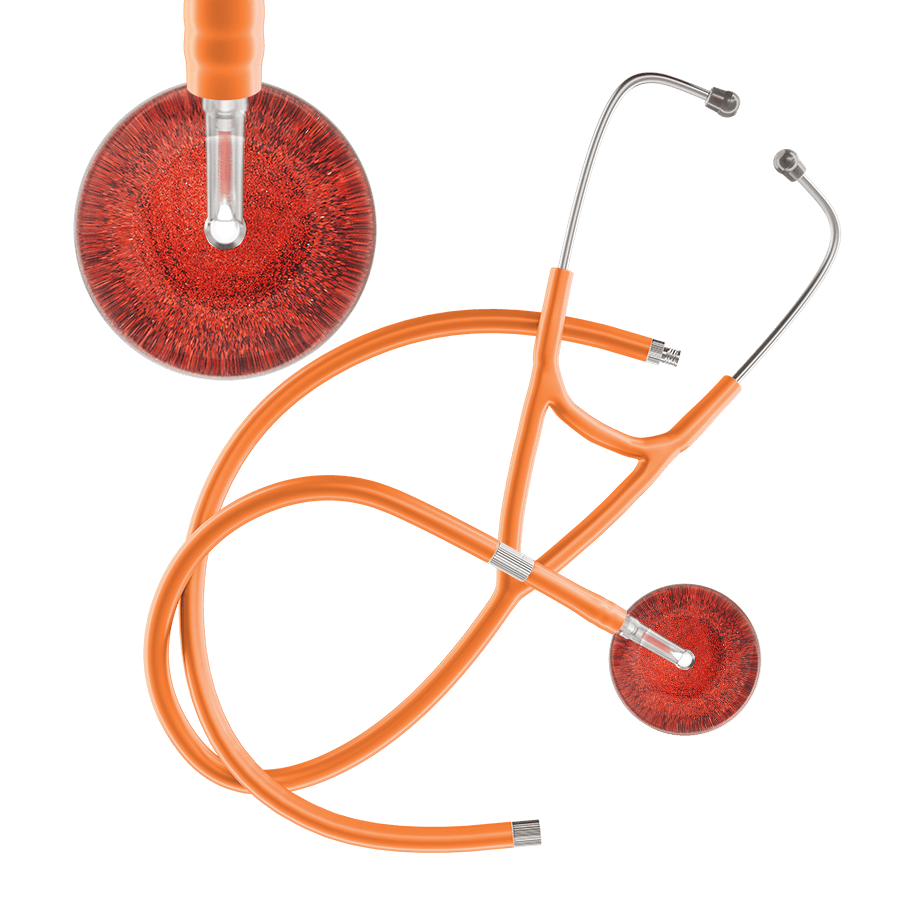 Dark Glitter & Sparkles Cardiology Stethoscope