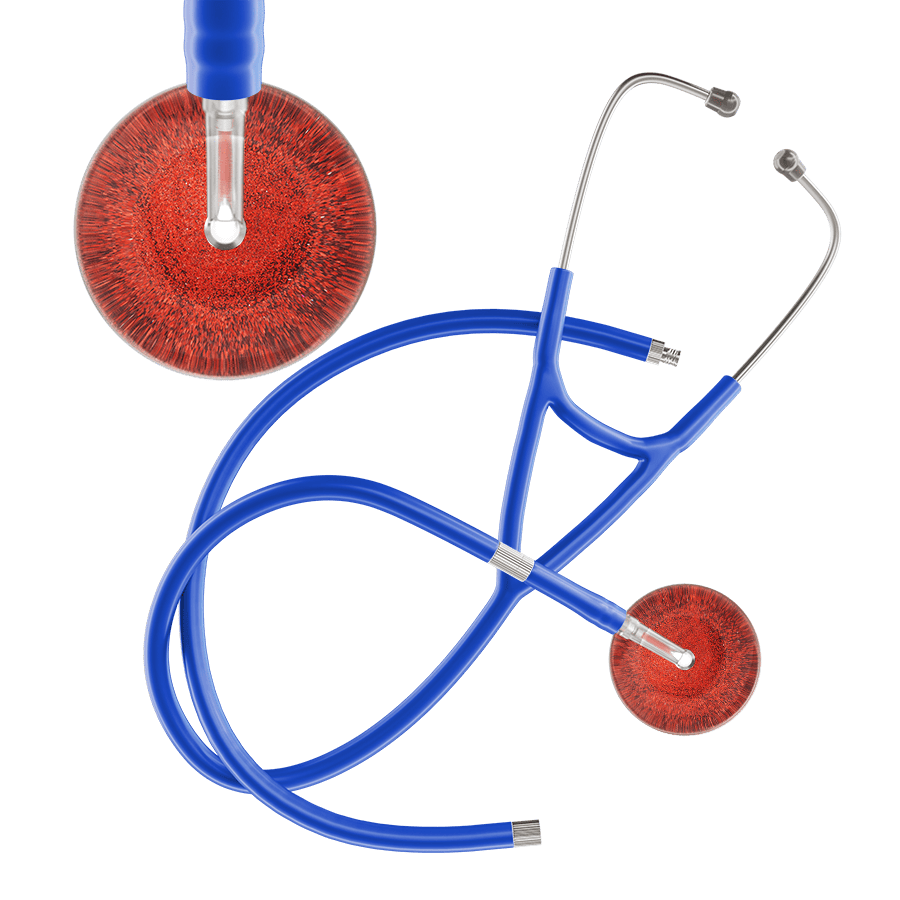 Dark Glitter & Sparkles Cardiology Stethoscope