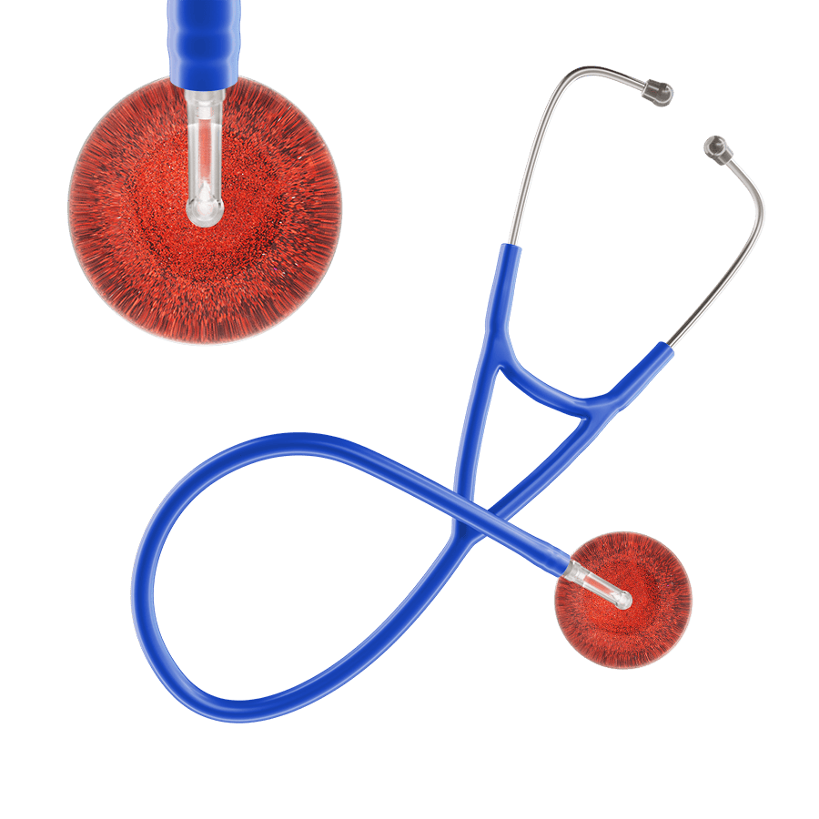 Dark Glitter & Sparkles Cardiology Stethoscope