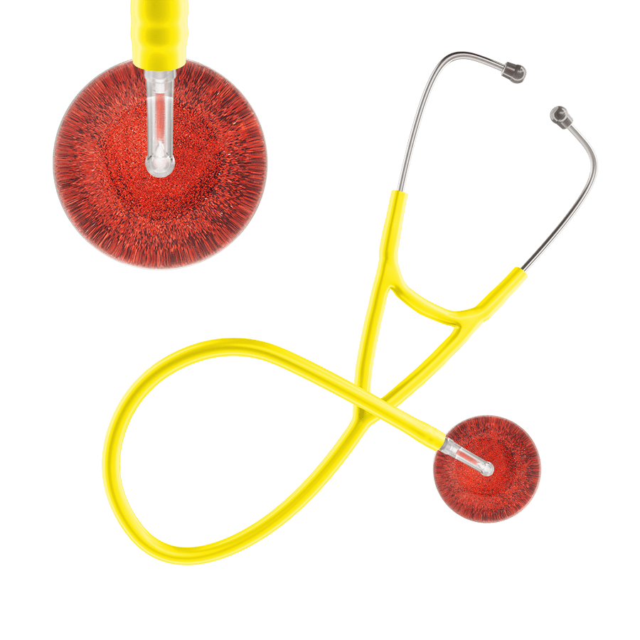 Dark Glitter & Sparkles Cardiology Stethoscope