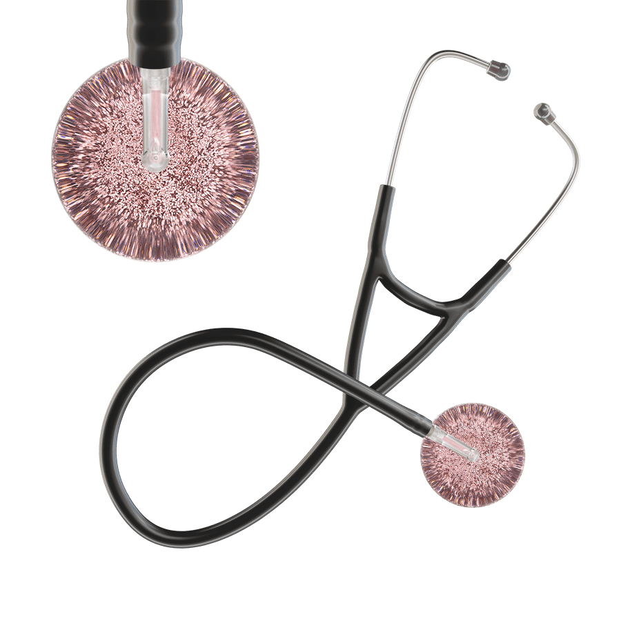 Light Glitter & Sparkles Cardiology Stethoscope