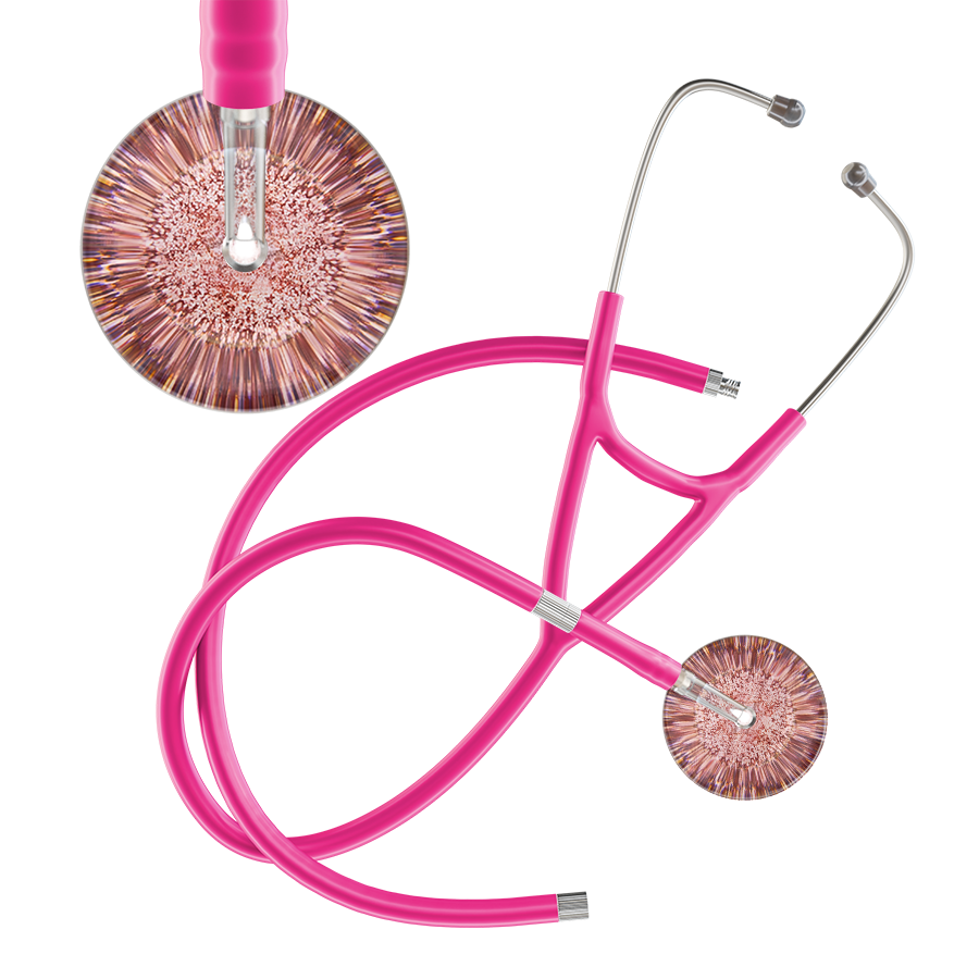 Light Glitter & Sparkles Cardiology Stethoscope