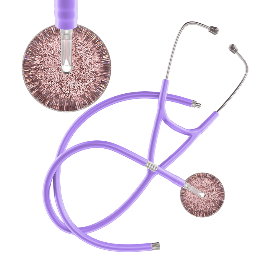Light Glitter & Sparkles Cardiology Stethoscope