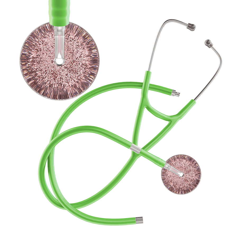 Light Glitter & Sparkles Cardiology Stethoscope