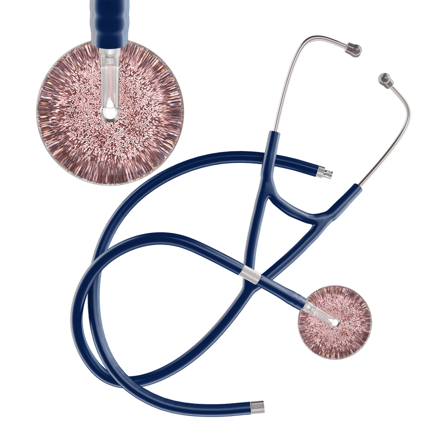 Light Glitter & Sparkles Cardiology Stethoscope